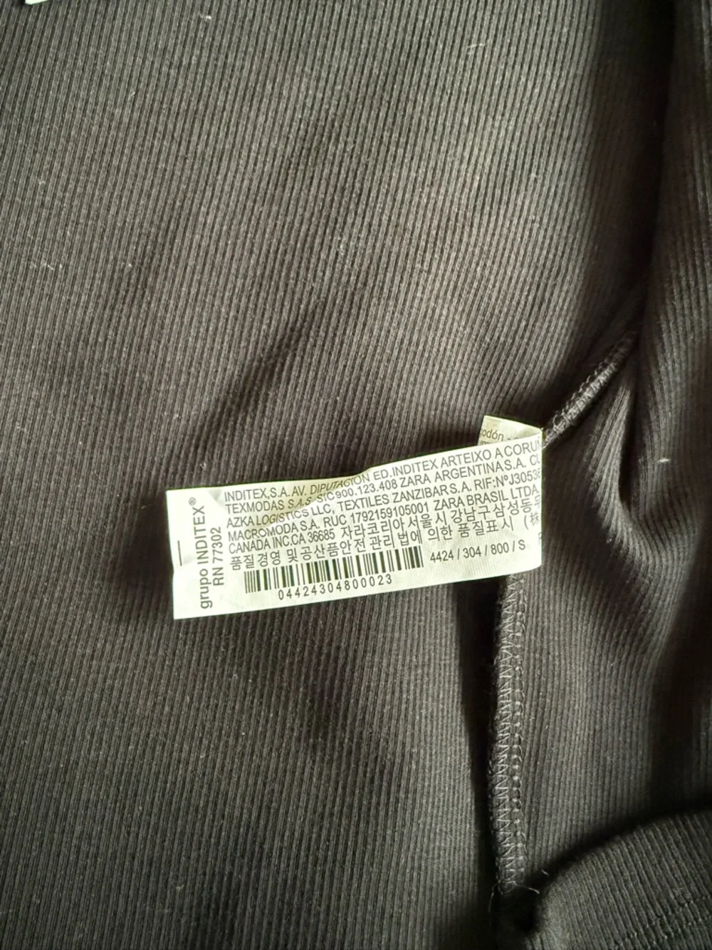 Zara Black Ribbed Cardigan - Picture 3 of 3